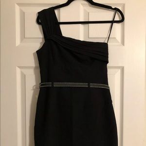 Black Halo one strap dress Size 4